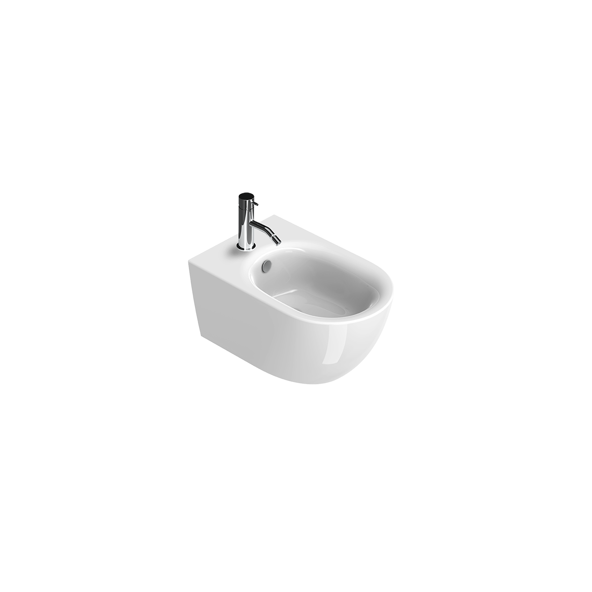 Catalano - Vaso Sospeso + Bidet Sfera 54x35 Catalano Azzurro Satinato