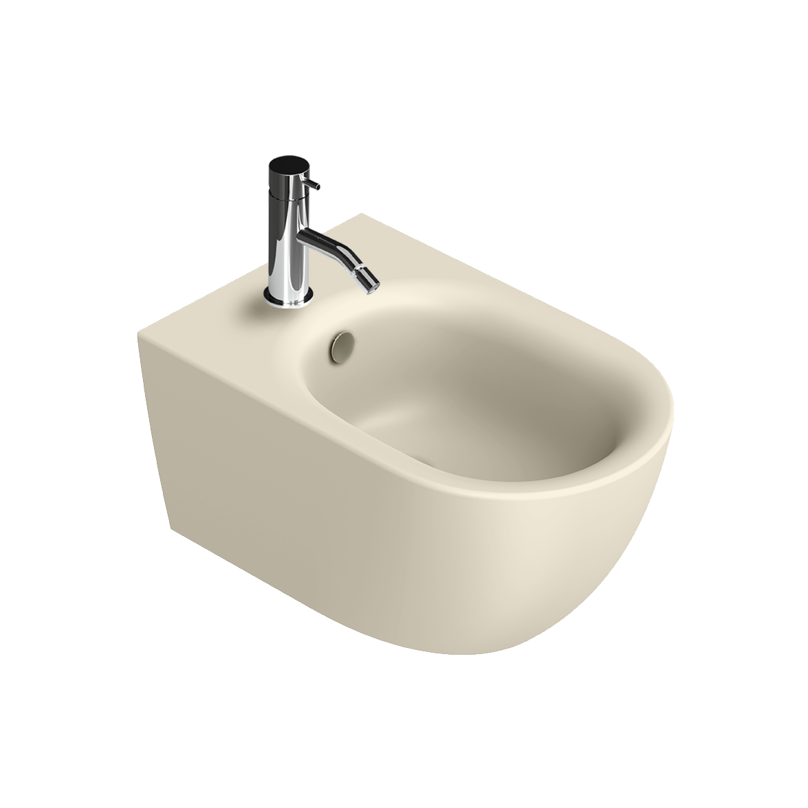 Bidet Sfera Wall Hung Satin Lino Sanitary Ware Wall Hung